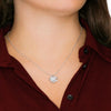 Sterling Silber Halskette Mutter + 10 Stk. Rosen GRATIS