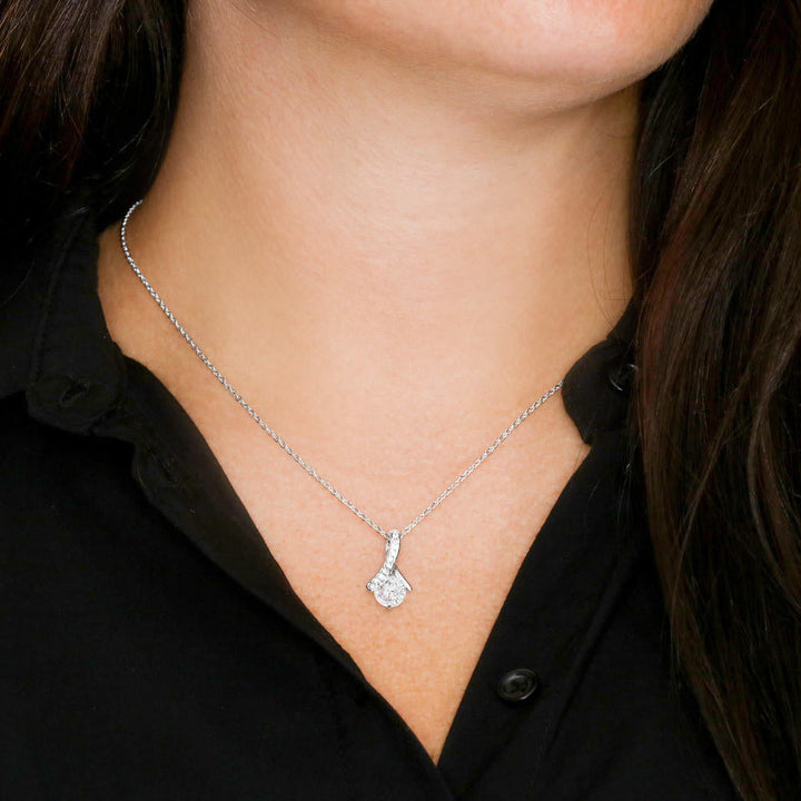 Sterling Silber Halskette - An unsere Tochter von Mama