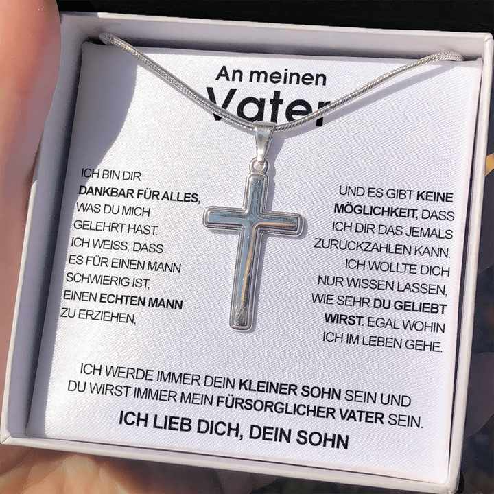Luxus Kreuz Halskette - An meinen Vater