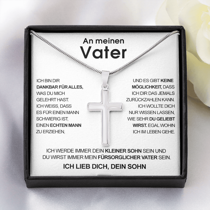 Luxus Kreuz Halskette - An meinen Vater