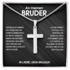 Luxus Kreuz Halskette - An meinen Bruder