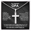 Luxus Kreuz Halskette - An meinen Opa