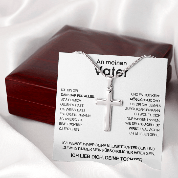 Luxus Kreuz Halskette - An meinen Vater