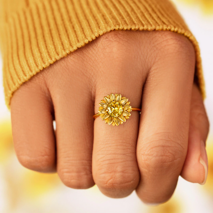 Sonnenblumen Ring - Für meine Liebsten