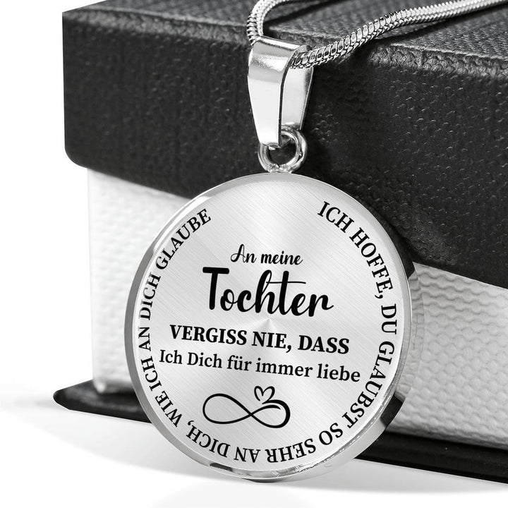 Edelstahl Halskette - An meine Tochter