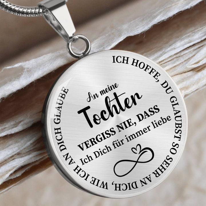 Edelstahl Halskette - An meine Tochter