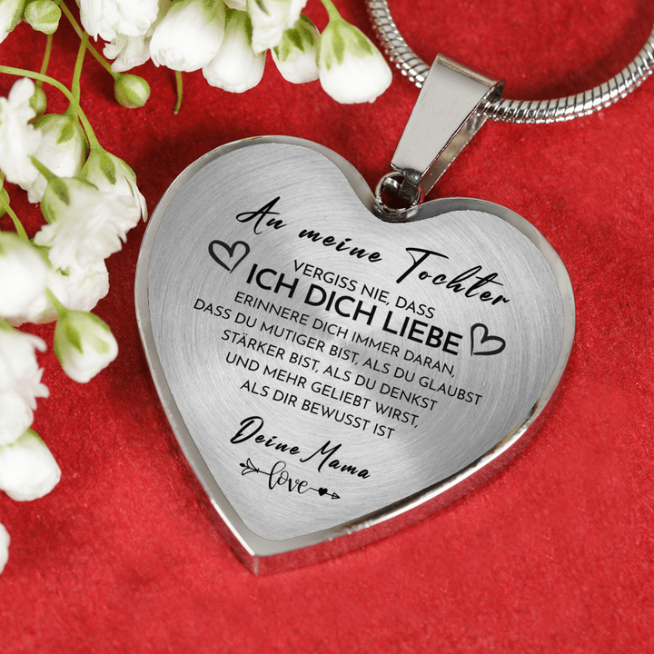 Herz Halskette - An meine Tochter von Mama