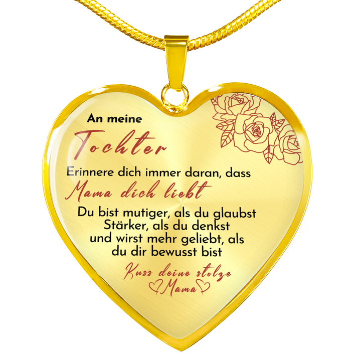 Herz Halskette - Mama liebt Dich