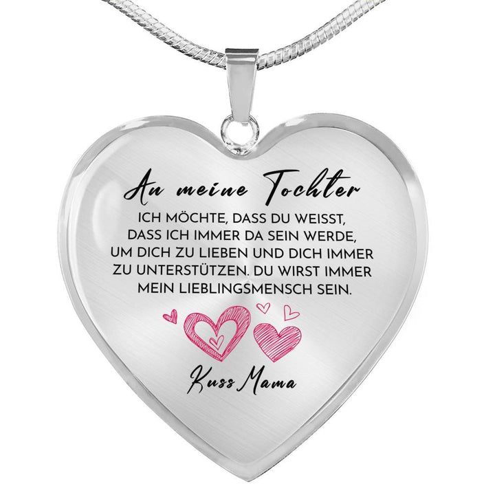 Herz Halskette - Du bist mein Lieblingsmensch