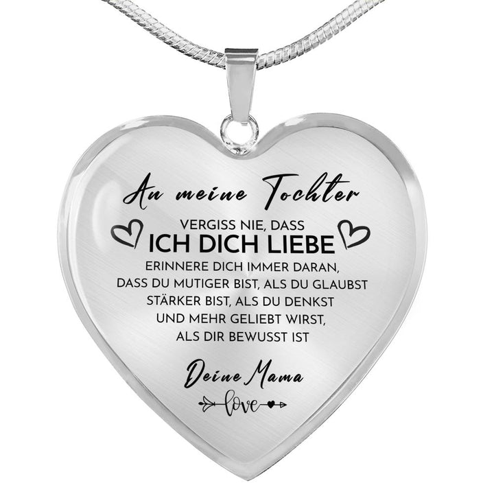 Herz Halskette - An meine Tochter von Mama
