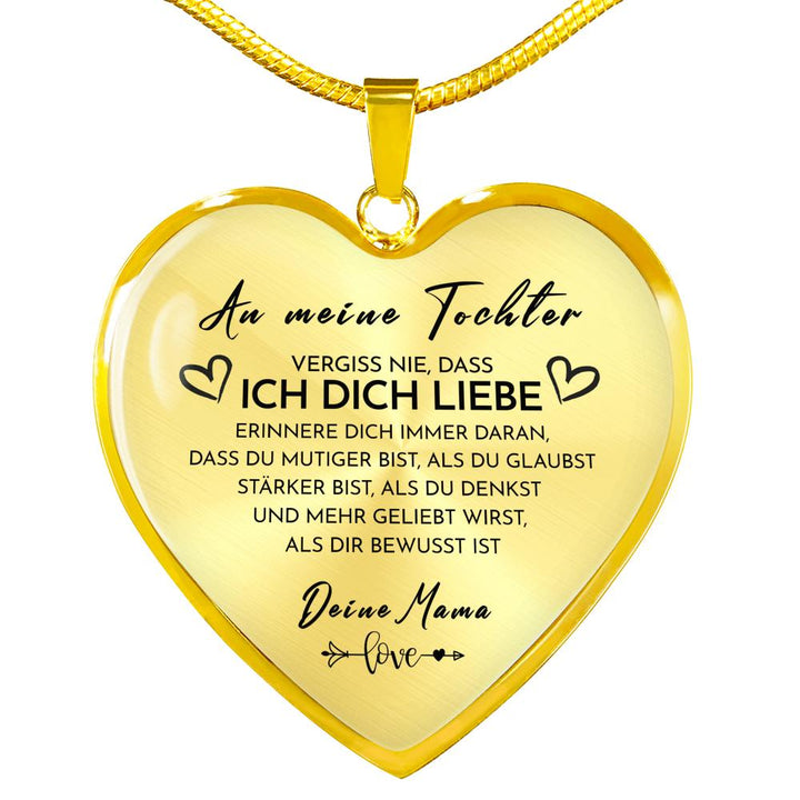 Herz Halskette - An meine Tochter von Mama