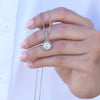 Sterling Silber Halskette - Mit echter Rose - Schwiegermutter