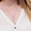 Sterling Silber Halskette Schatz + Ohrringe GRATIS