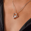 Sterling Silber Halskette - Mit echter Rose - An meine Frau