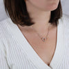 Sterling Silber Halskette - Mit echter Rose - Geliebte Mutter