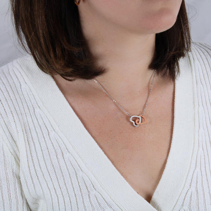 Sterling Silber Halskette - Mit echter Rose - Geliebte Mutter