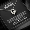 Sterling Silber Halskette - An meinen Schatz - Ich liebe dich