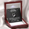 Sterling Silber Halskette - An meinen Schatz - Ich liebe dich