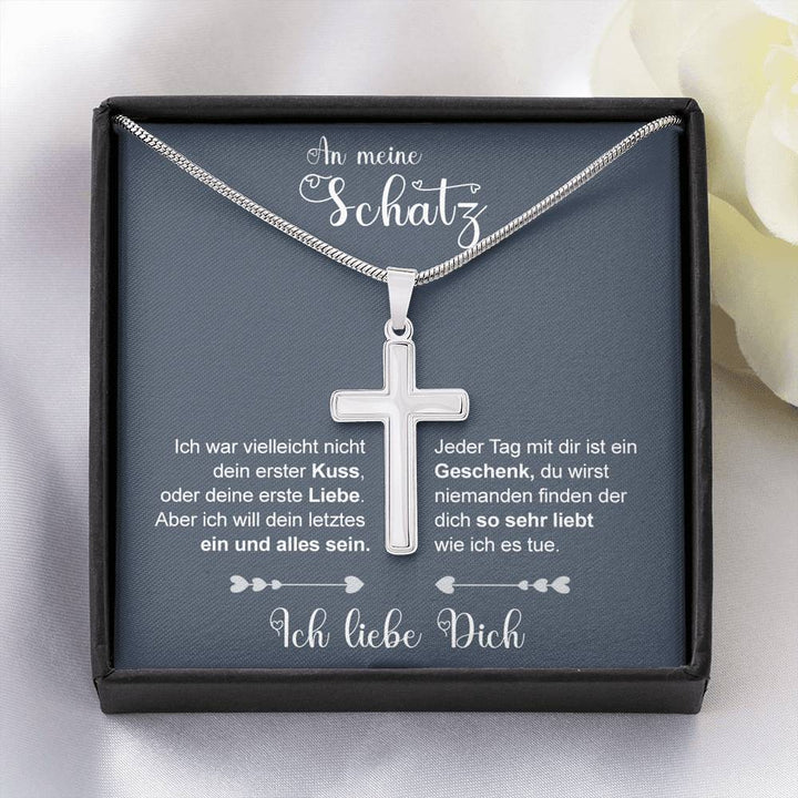 Edelstahl-Halskette - An meinen Schatz