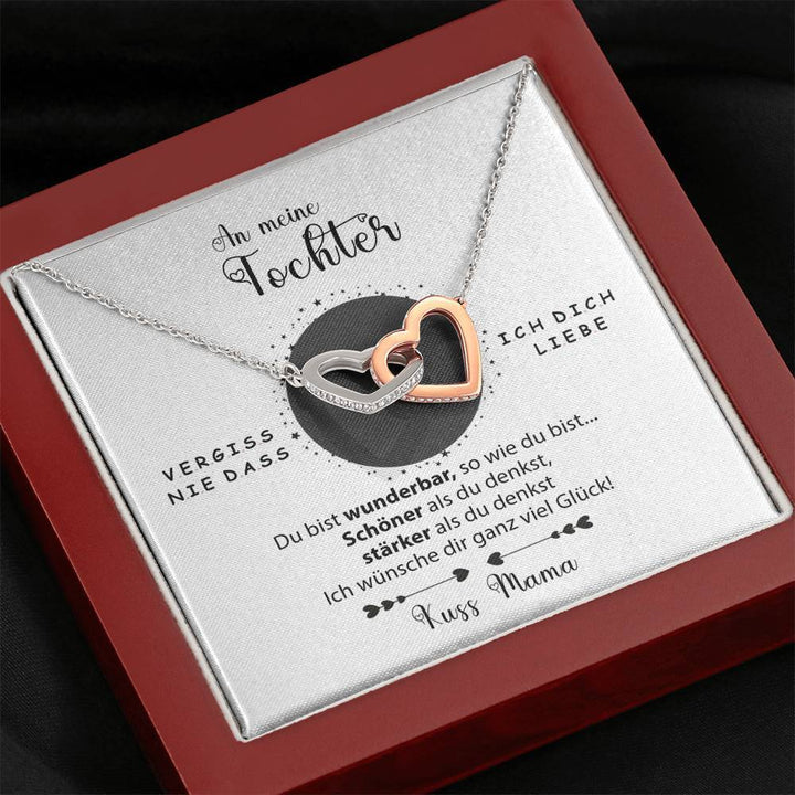 Silber Halskette - Tochter von Mama + Armband GRATIS