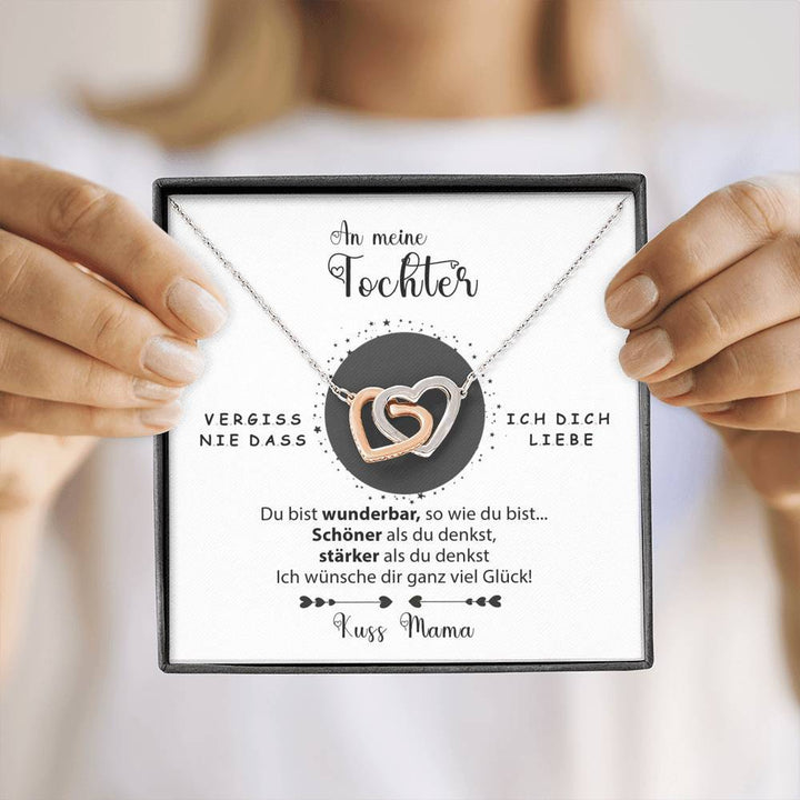 Silber Halskette - Tochter von Mama + Armband GRATIS