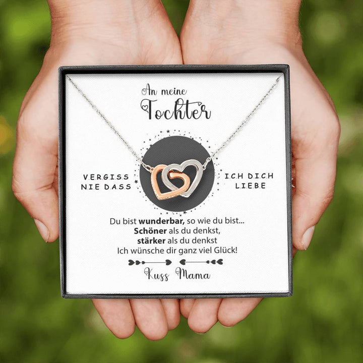 Silber Halskette - Tochter von Mama + Armband GRATIS