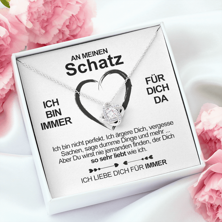 Halskette für meinen Schatz + 10 Stk. Rosen GRATIS