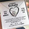Sterling Silber Halskette Schatz + Ohrringe GRATIS